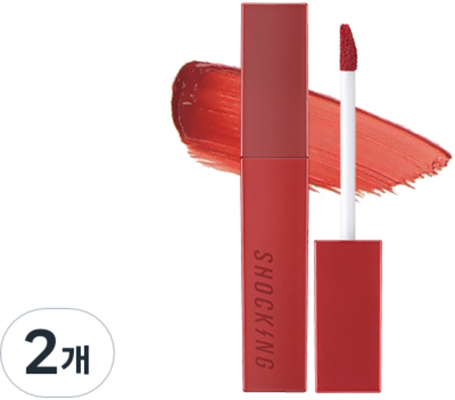 TONYMOLY The Shocking耀眼奪目霧面唇彩, 08 Bad Liar, 4g, 2支