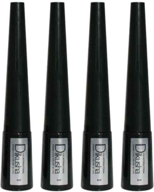 딜쿠샤 리퀴드 아이라이너 4ml, 블랙, 4개