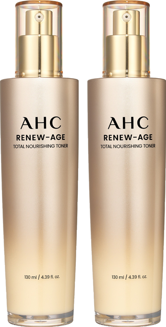 AHC 리뉴 에이지 토탈 너리싱 토너, 130ml, 2개