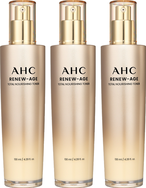 AHC Renew Age亮白緊緻滋養化妝水, 130ml, 3瓶
