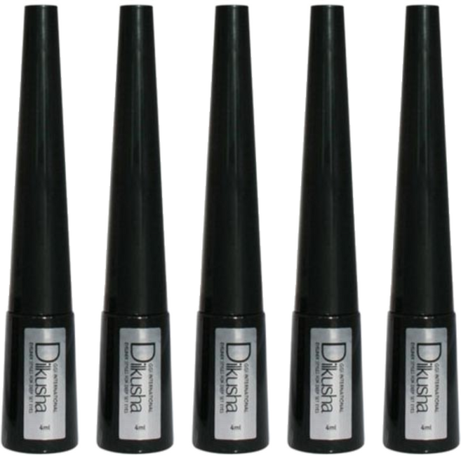 딜쿠샤 리퀴드 아이라이너 4ml, 블랙, 5개
