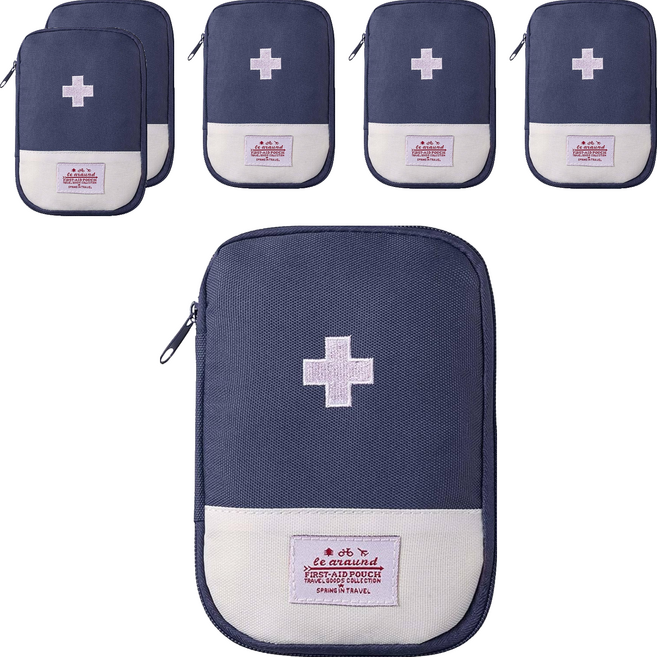 小麥購物 隨身醫藥包 G819 28g, 藏青藍, 6個