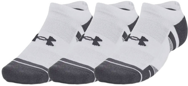 Under Armour 安德瑪 UA Performance Tech無襪套襪 3雙組 1379503-101, 1套, 黑色