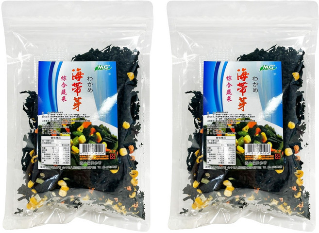 茂格生機 海帶芽 綜合蔬菜, 80g, 2包