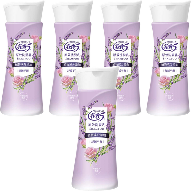 花香5 原效洗髮乳 鳶尾花, 200g, 5瓶