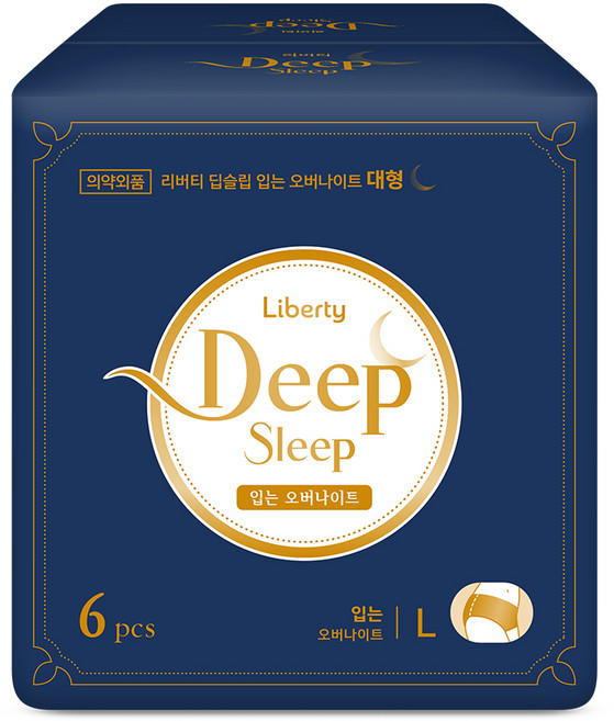 리버티 딥슬립 입는 오버나이트, 대형, 6개입, 1개
