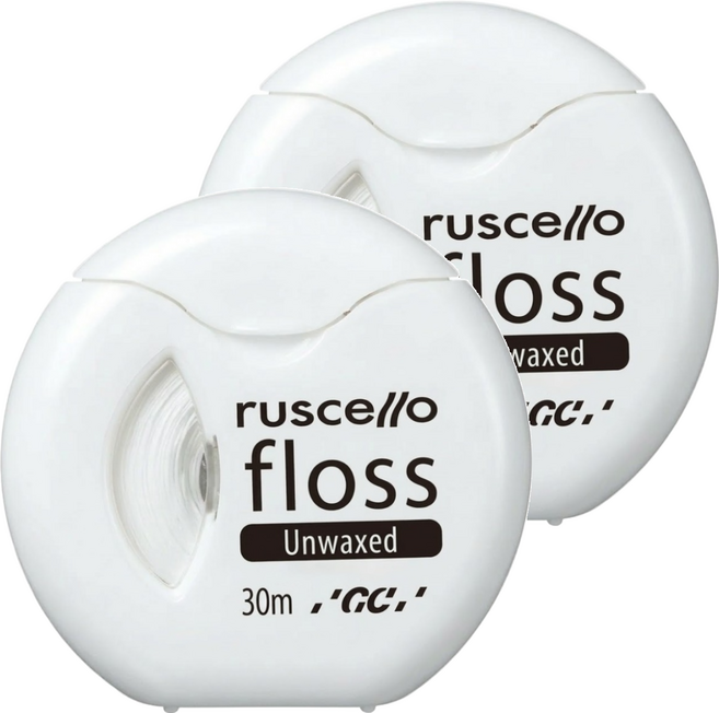 GC Ruscello Floss 牙線 無蠟 小, 30m, 1個, 2個