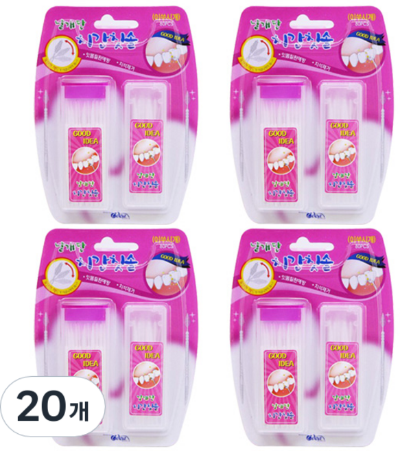 날개단 치간칫솔, 80개입, 20개