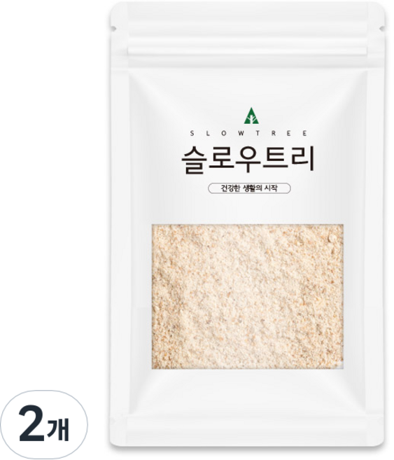 슬로우트리 타이거 너트 탈각 분말, 500g, 2개