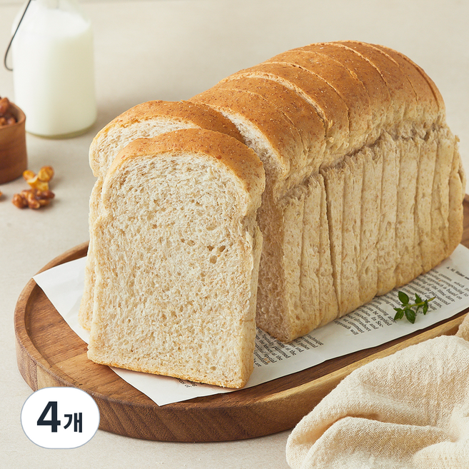 그래밀 알곡그대로눌러내린 통밀식빵, 450g, 4개, 1개입