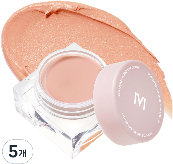 매드피치 무드 믹스 크림 블러셔 10g, 애프리콧 블러셔, 5개