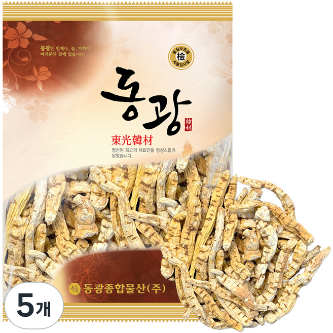 동광한방몰 국산 말린 백하수오 백수오, 150g, 5개