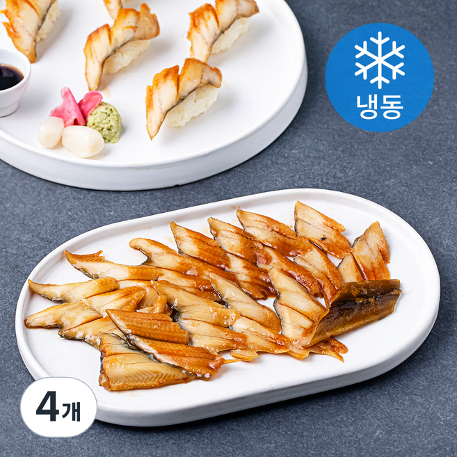 바이킹마켓 초밥용 구운 양념 장어 (냉동), 120g, 4개
