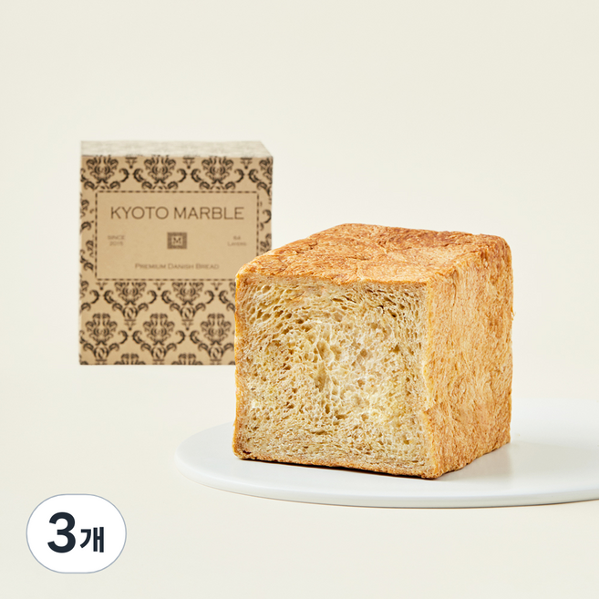 교토마블 통밀 데니쉬 식빵, 460g, 3개