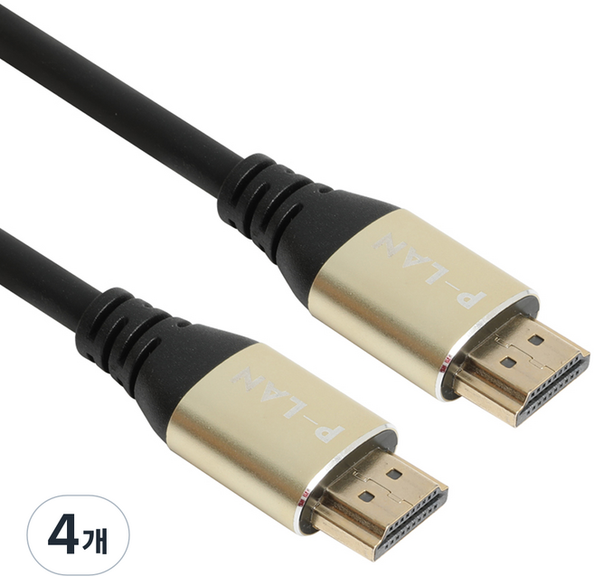 POWERLAN HDMI V2.0 金屬傳輸線 PL-HDMI20-030E PL005, 3m, 4個