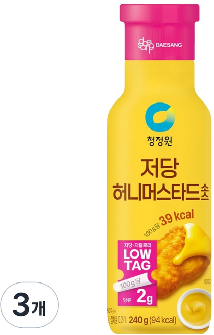 清淨園 低糖蜂蜜芥末醬, 240g, 2個