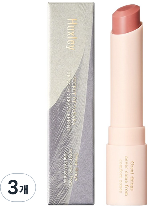 헉슬리 리브 비하인드 립밤, 02 텐저린 필, 3g, 3개