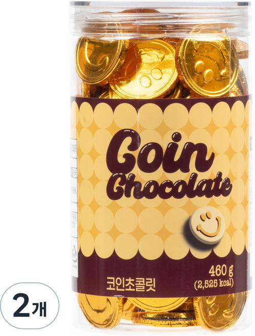 딜리셔스 코인 초콜릿, 460g, 2개