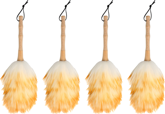 comet Home 羊毛除塵撢 S, 白色 + 棕色, 4支