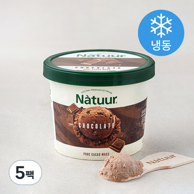 나뚜루 초코 컵 아이스크림 (냉동), 100ml, 1개입, 5개