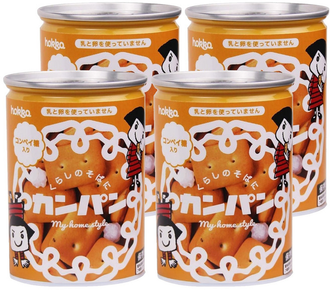 hokka 北陸製菓 備食口糧罐, 110g, 4罐
