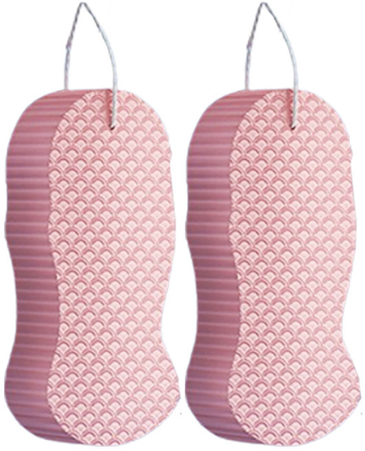 원이네 소프트 클랜징 때밀이 스펀지, 핑크, 1개입, 2개