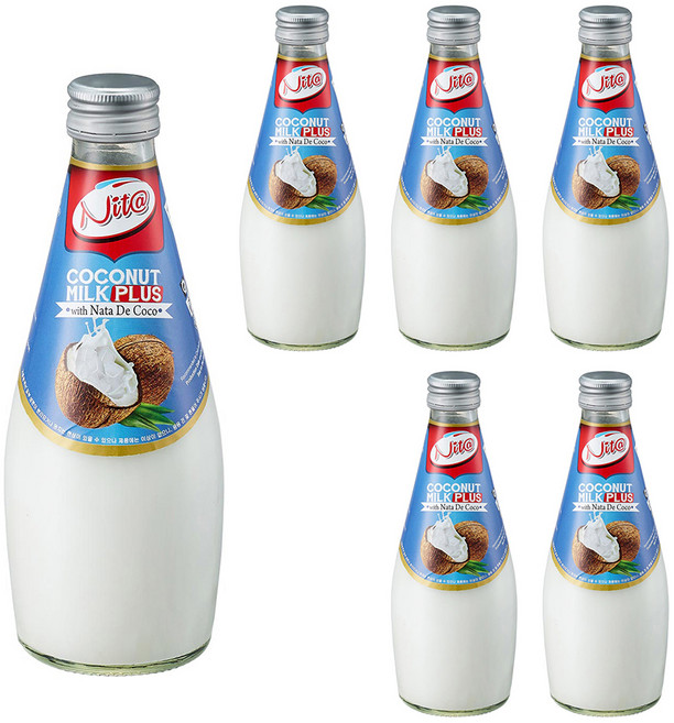 니타 코코넛밀크 플러스 위드 나타드코코, 6개, 290ml