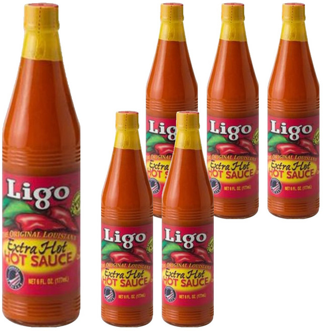 리고 루이지애나 엑스트라 핫소스177ml, 177ml, 6개