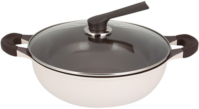 Fourseasons 인피니티 인덕션 주물 양수 웍팬, 32cm, 1개