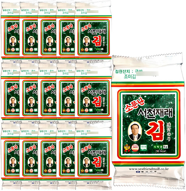 바다친구 소문난 서천 재래 식탁김, 15g, 16개