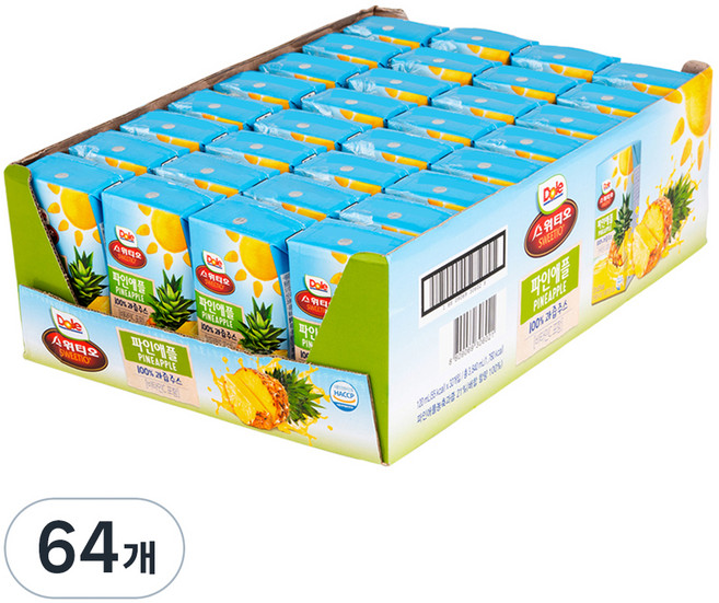 Dloe 파인애플 주스, 120ml, 64개