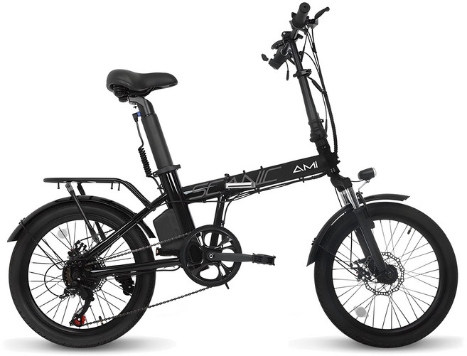 에이유테크 스카닉 AMI 36V 7.5A 전기자전거, 스틸, 블랙
