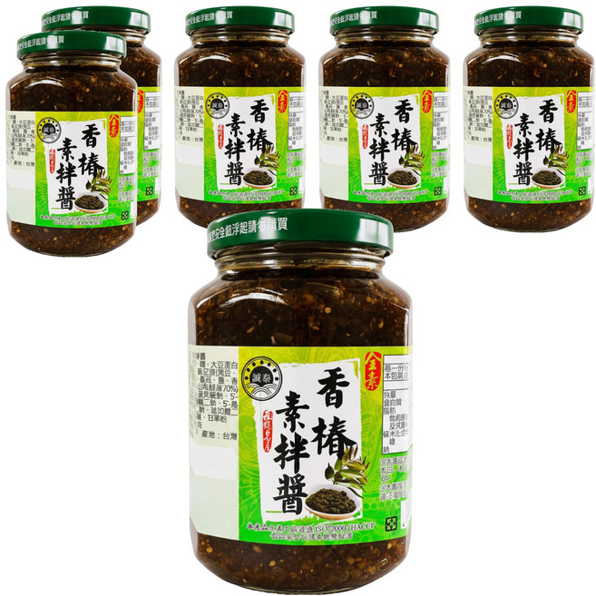 誠泰 香椿醬, 350g, 6罐