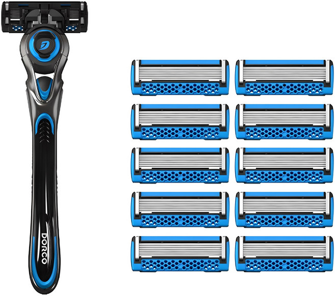 도루코 페이스7 2 프레쉬 면도기 세트, 면도기 + 면도날 11p, 1개