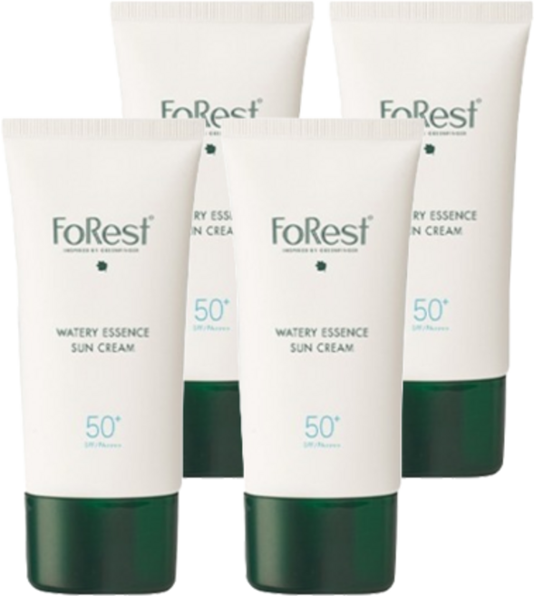 그린핑거 포레스트 워터리 에센스 선크림 SPF50+ PA++++, 80ml, 4개