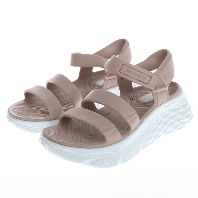 SKECHERS 女款 MAX CUSHIONING FOAMIES D楦涼鞋 111126LTPK, 26cm, 粉色