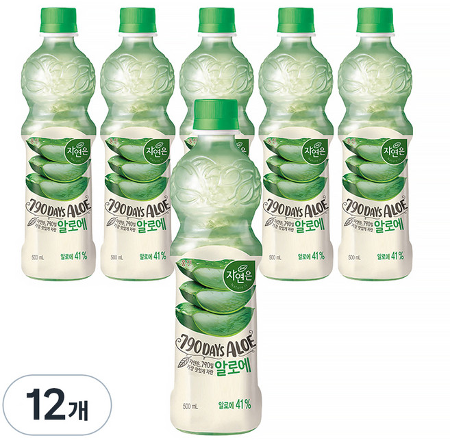 자연은 알로에 주스, 500ml, 12개