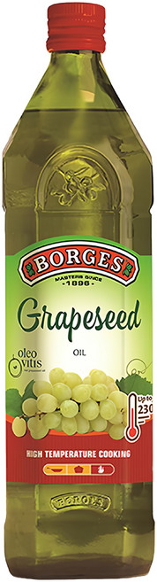 BORGES 西班牙原裝原瓶進口100%純葡萄籽油, 1L, 1瓶