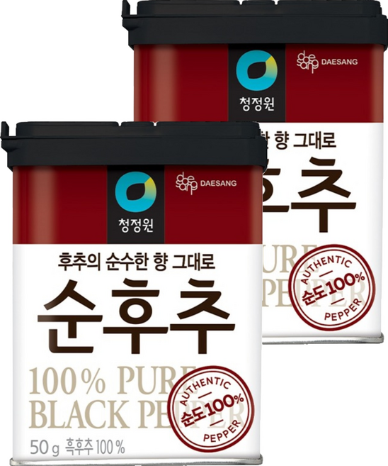 청정원 순후추, 50g, 2개