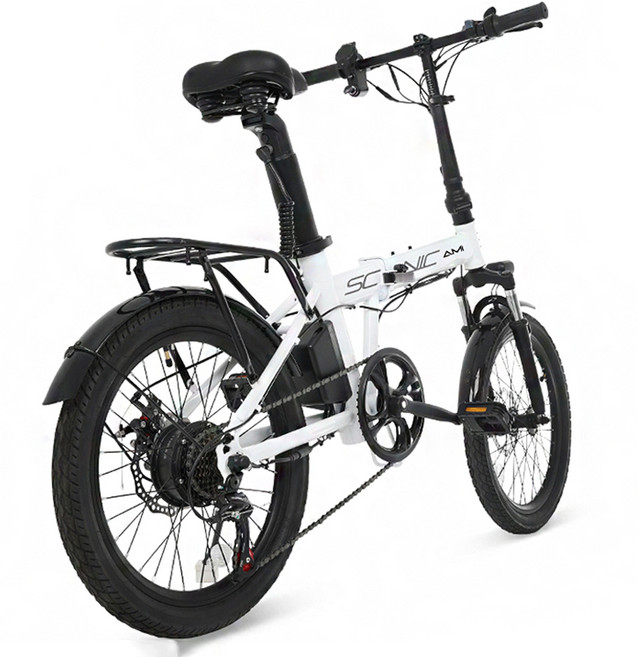 에이유테크 스카닉 AMI 36V 7.5A 접이식 전기자전거, 스틸, 화이트