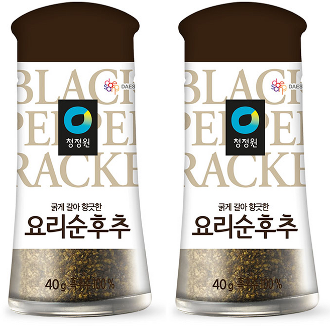 청정원 요리순후추, 40g, 2개