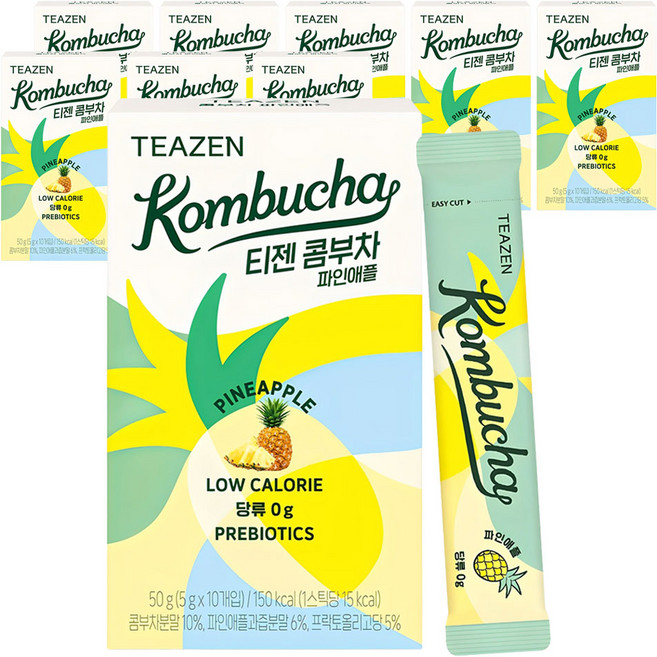 TEAZEN 茶禪 鳳梨康普茶, 5g, 10入, 9個
