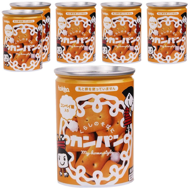 hokka 北陸製菓 備食口糧罐, 110g, 6罐