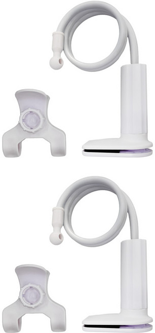 咪咪購物 懶人手機架 經典款 80cm, 白色, 2個