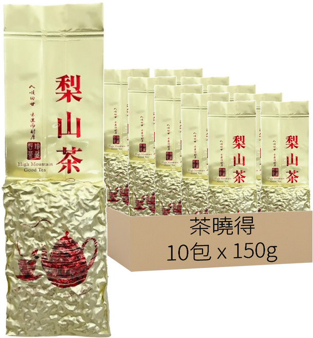 茶曉得 梨山特等午時嫩摘烏龍茶葉 2.5斤, 150g, 10包, 1袋