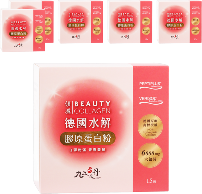 Jiu Wu Dan 九五之丹 傾城 德國水解膠原蛋白, 15包, 6g, 6盒