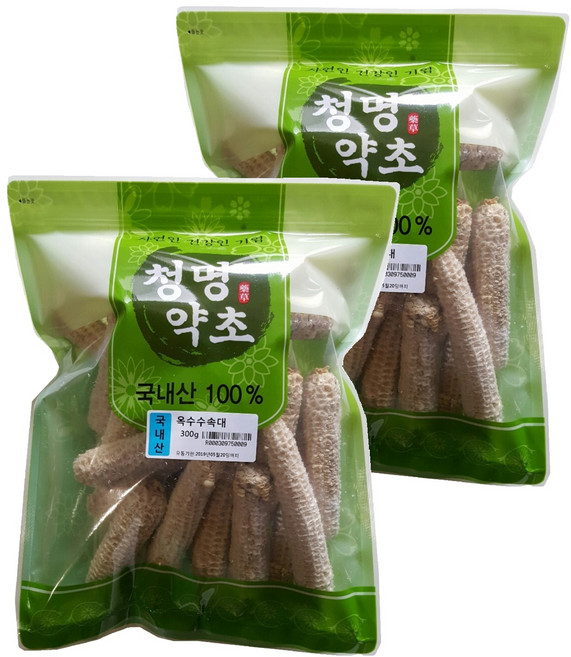 청명약초 옥수수속대, 300g, 2개