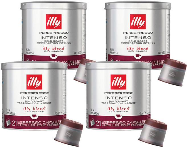 일리 볼드 로스트 인텐소 캡슐커피, 6.7g, 21개입, 4개