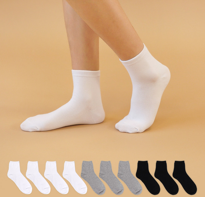 가나양말 여성용 무지 심플 단목 양말 10켤레 세트