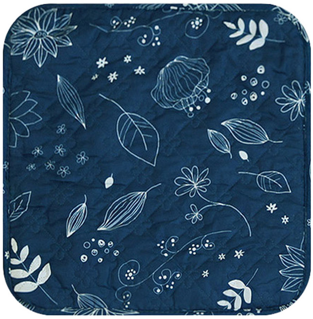 한일전기 양면 전기방석, 정원 네이비, 1인용
